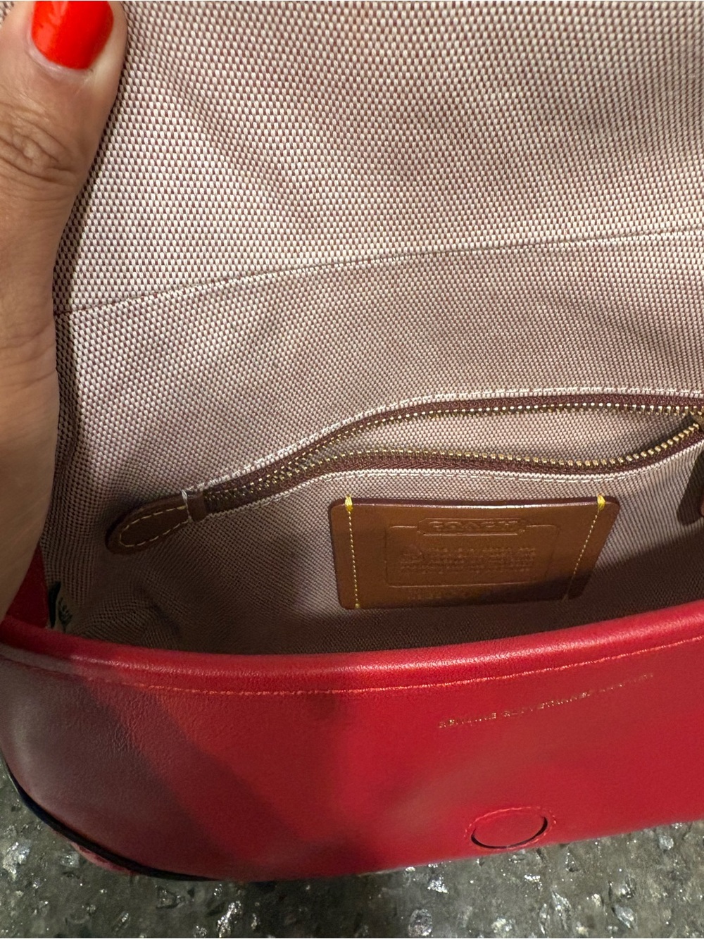 Coach Ruby Red Soho Flap Bag - Picture 4 of 8
